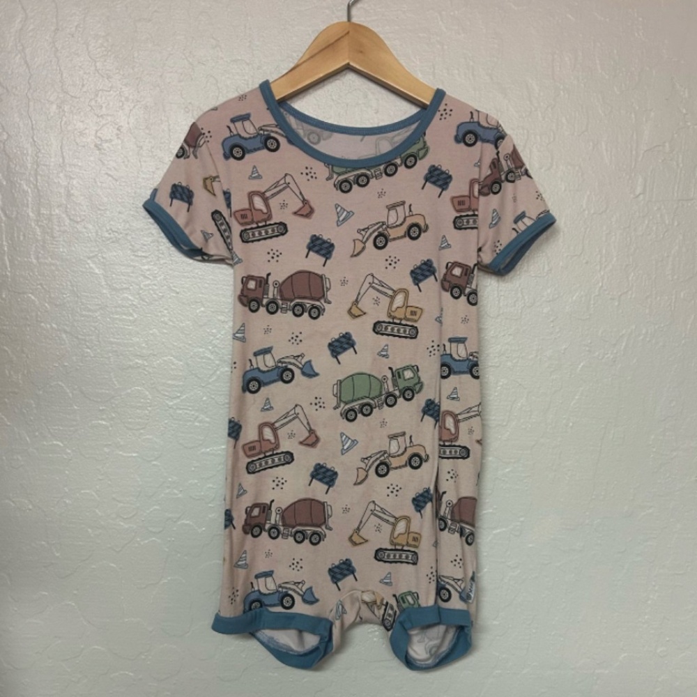 $23 ADD ON seed truck romper hanna andersson mini boden kate quinn zara h&m